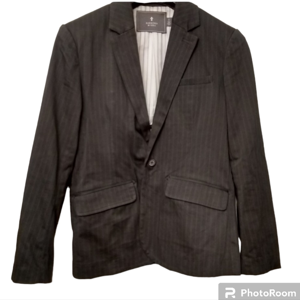 Men's Hawkings Mcgill black pinstripe blazer